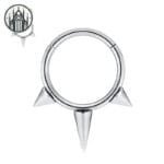 Piercing Nez Gothique Magnétique - Livraison Offerte - Argent 2 / 16g 1.2x8mm