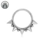 Piercing Nez Gothique Magnétique - Livraison Offerte - Argent 4 / 16g 1.2x8mm