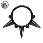 Piercing Nez Gothique Magnétique - Livraison Offerte - Noir 1 / 16g 1.2x8mm