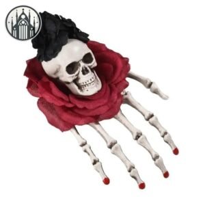 Pince Cheveux Gothique Rose Noire — Univers Gothique