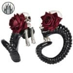 Pince à Cheveux Gothique Rose Noir: Un Style De L’enfer!