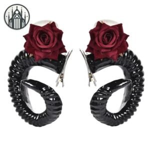 Barrette Gothique Corne Squelette — Univers Gothique