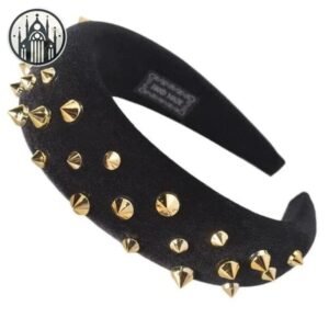 Bandeau Gothique Rivets Araignée — Univers Gothique