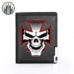 Portefeuille Gothique Crane Viking Unique - Noir