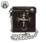 Portefeuille Gothique Démoniaque De Luxe - Brun
