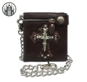 Portefeuille Gothique Croix Crânes — Univers Gothique