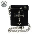 Portefeuille Gothique Démoniaque De Luxe - Noir