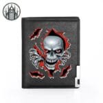 Portefeuille Gothique Design 3d Original Livraison Offerte! - Noir