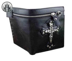 Portefeuille Gothique Motard Cuir — Univers Gothique