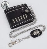 Portefeuille Gothique Punk De Qualité Supérieure