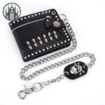 Portefeuille Gothique Punk De Qualité Supérieure