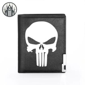 Portefeuille Gothique Rivet Noir — Univers Gothique