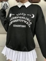 Pull Gothique En Coton Maillé & Polyester - Livraison Standard Offerte