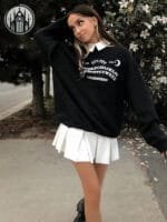 Pull Gothique En Coton Maillé & Polyester - Livraison Standard Offerte