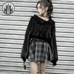 Pull Gothique En Polyester & Coton: Parfait Pour L’automne Et L’hiver!