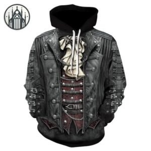Sweat Gothique Vintage Capuche 3D — Univers Gothique