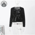 Pull Gothique Transparent à Fleur: Style Démoniaque!