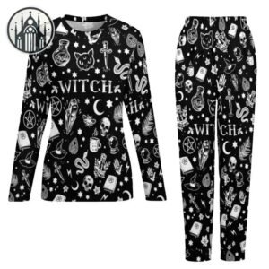 Pyjama Gothique Sorcière Pentagramme — Univers Gothique