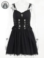 Robe Gothique A-line Coton Polyester — Univers Gothique (vue 9)