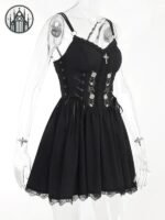 Robe Gothique A-line Coton Polyester — Univers Gothique (vue 10)