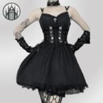 Robe Gothique A-line Coton Polyester — Univers Gothique