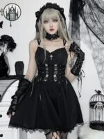 Robe Gothique A-line Coton Polyester — Univers Gothique (vue 6)