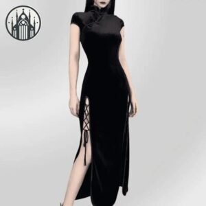 Robe Gothique Coton Spandex — Univers Gothique