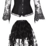 Robe Gothique Bustier Velours Dentelle