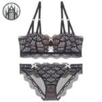 Robe De Nuit Gothique Avec Broderie Florale - Livraison Standard Offerte - a / 32