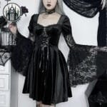 Robe En Coton Et Polyester Pour Plus De Douceur Résistance Optimale & Style Alternatif. Taille Longueur Idé