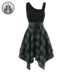 Robe Gothique à Décolleté En Pentagramme - Arrivage Infernal! Vert / s