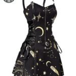 Robe Gothique Lacets Polyester