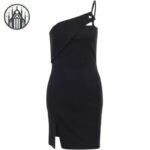 Robe Gothique Dos Nu Volants — Univers Gothique