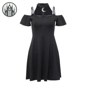 Robe Gothique Lune Hater Spandex — Univers Gothique