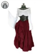 Robe Gothique Médiévale Soirée — Univers Gothique (vue 2)