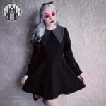 Robe Gothique Col Roulé Courte Vintage: Guide De Taille Et Lavage