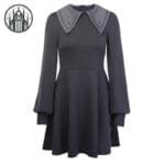 Robe Gothique Col Roulé Courte Vintage: Guide De Taille Et Lavage - s