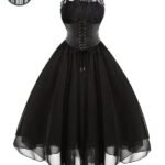 Robe Gothique Corset Cosplay Femme