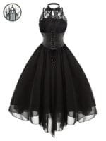 Robe Gothique Corset Pour Cosplay Excitant - s