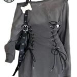 Robe Gothique Corset Grunge Synthétique