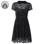 Robe Gothique Courte à Manches Courtes - L’enfer En Ligne! s