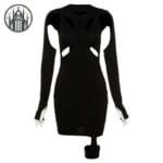 robe gothique courte sexy noir polyester et cotton s robe gothique 493 Robe Gothique Courte Sexy: Noir Polyester Et Cotton - s