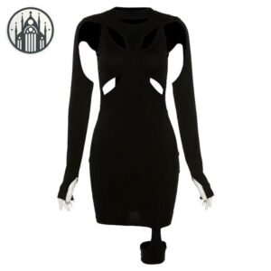 Robe Gothique Courte Noire Sexy — Univers Gothique