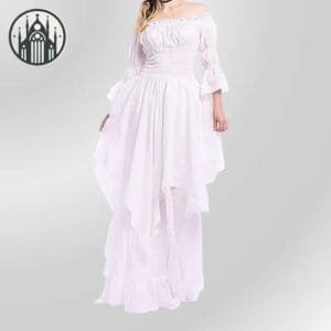 Robe Gothique De Mariée Blanche: Style Gothique Pour Mariage - Blanche / s