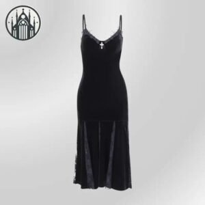 Robe Gothique Polyester Grande Taille — Univers Gothique