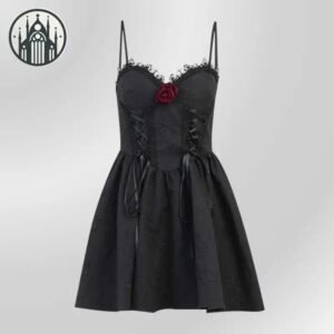 Robe Gothique Élastane Polyester Coton — Univers Gothique