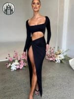 Robe Gothique élégante Et Audacieuse - Noir / s