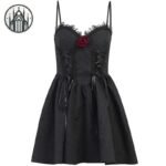 Robe Gothique Élastane Polyester Coton — Univers Gothique (vue 2)