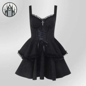 Robe Gothique Dentelle Coton Polyester — Univers Gothique