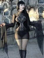 Robe Gothique élégante Et Résistante En Taille Largeur